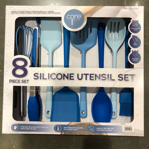 Core Kitchen Silicone Utensils, Set of 8 - Picture 1 of 7